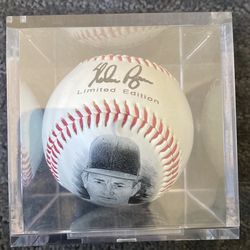 Limited Edition Nolan Ryan Ball In Display