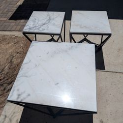 Modern Marble End And Coffee Tables