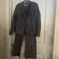 Talbots Women’s Gray Two-Piece Suit Set Size 10P
