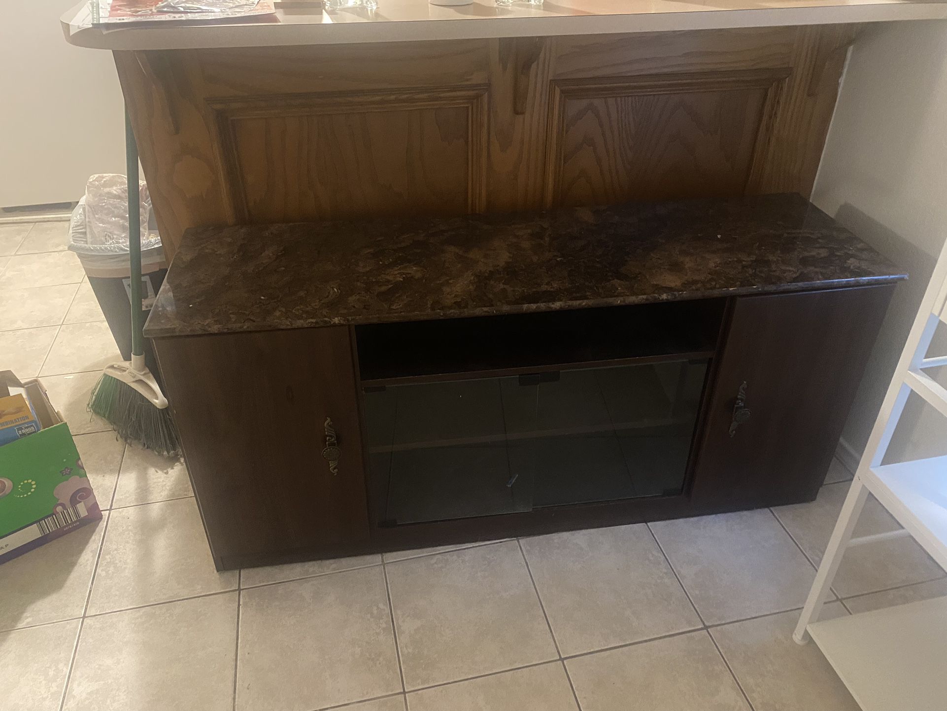 Marble Top Entertainment Ctr 65”