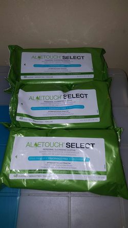 Aloe touch personal cleansing cloths