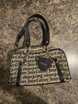 Juicy Couture black and tan purse