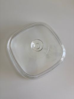 Vintage Corning Ware Pyrex Glass Lid A-12-C (10" x 10" Square)