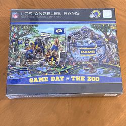 Los Angeles Rams “Game Day at the Zoo” 500 Piece Puzzle – Sealed NFL Puzzle