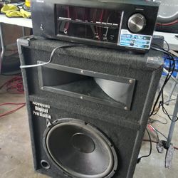 Denon Reciver With Subwoofer 