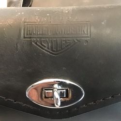 Harley Davidson Handle Bar Bag-leather