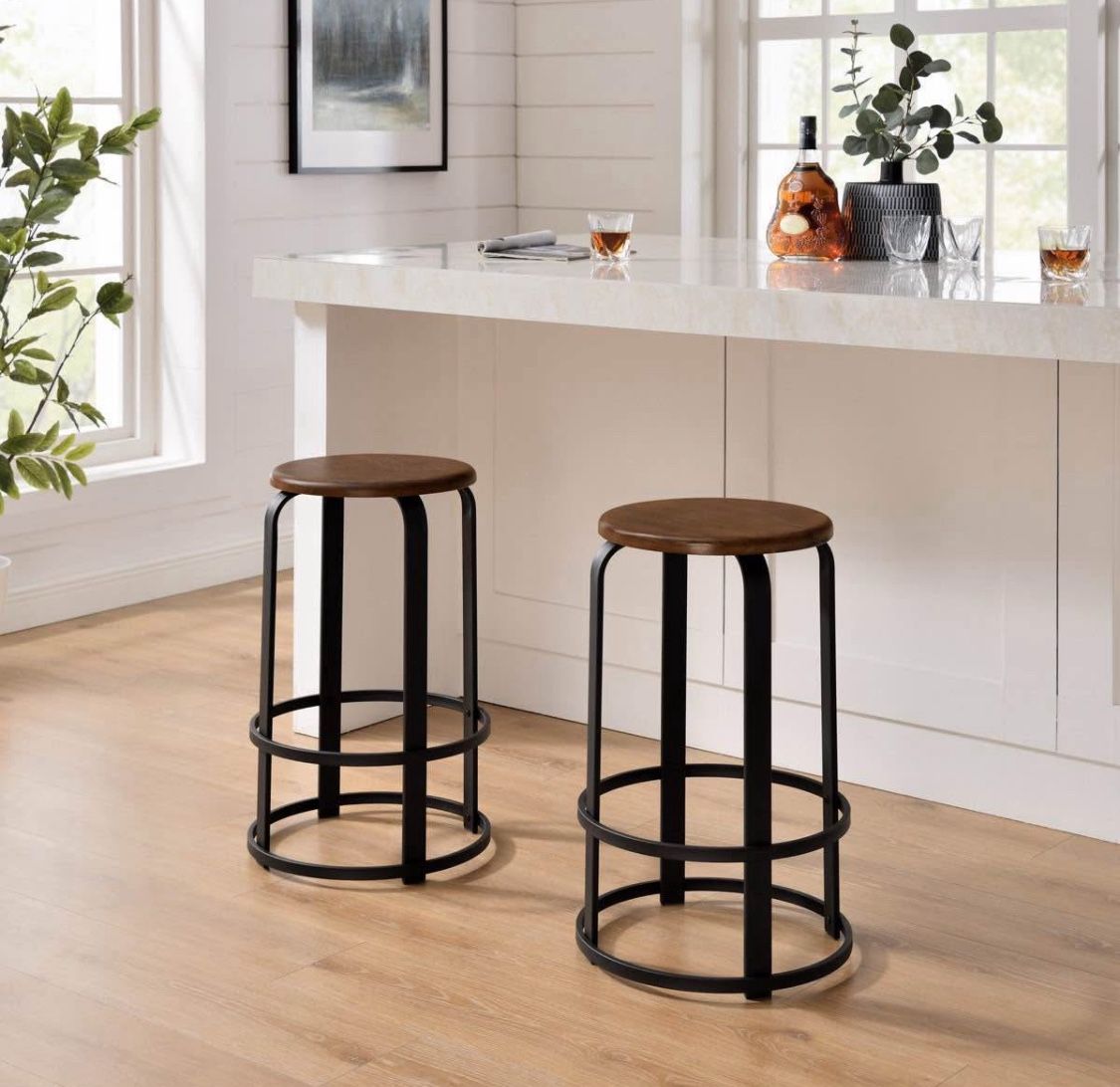 New Set of 2 Counter Height Stools 