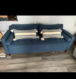 navy blue sofa