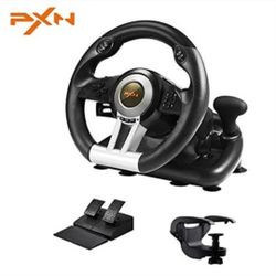 New, PXN V3II Racing Wheel Pedals Shifter for PC PS4 Xbox Switch. Retails $80