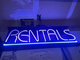 Neon Rentals Sign