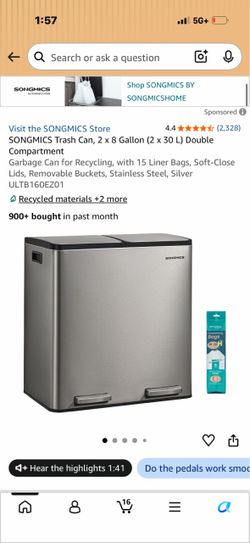 Brand New Dual Trash Can!