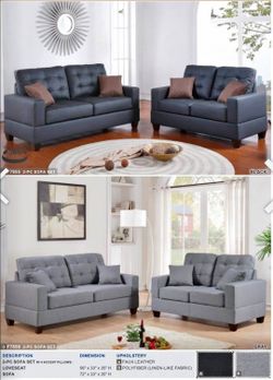 2-Piece Sofa and Loveseat Set