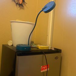 Blue desk lamp