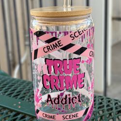 Pink True crime Custom Cup 
