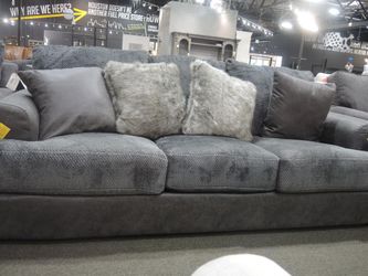Catnapper Boulevard Steel Gray Two-Tone Sofa