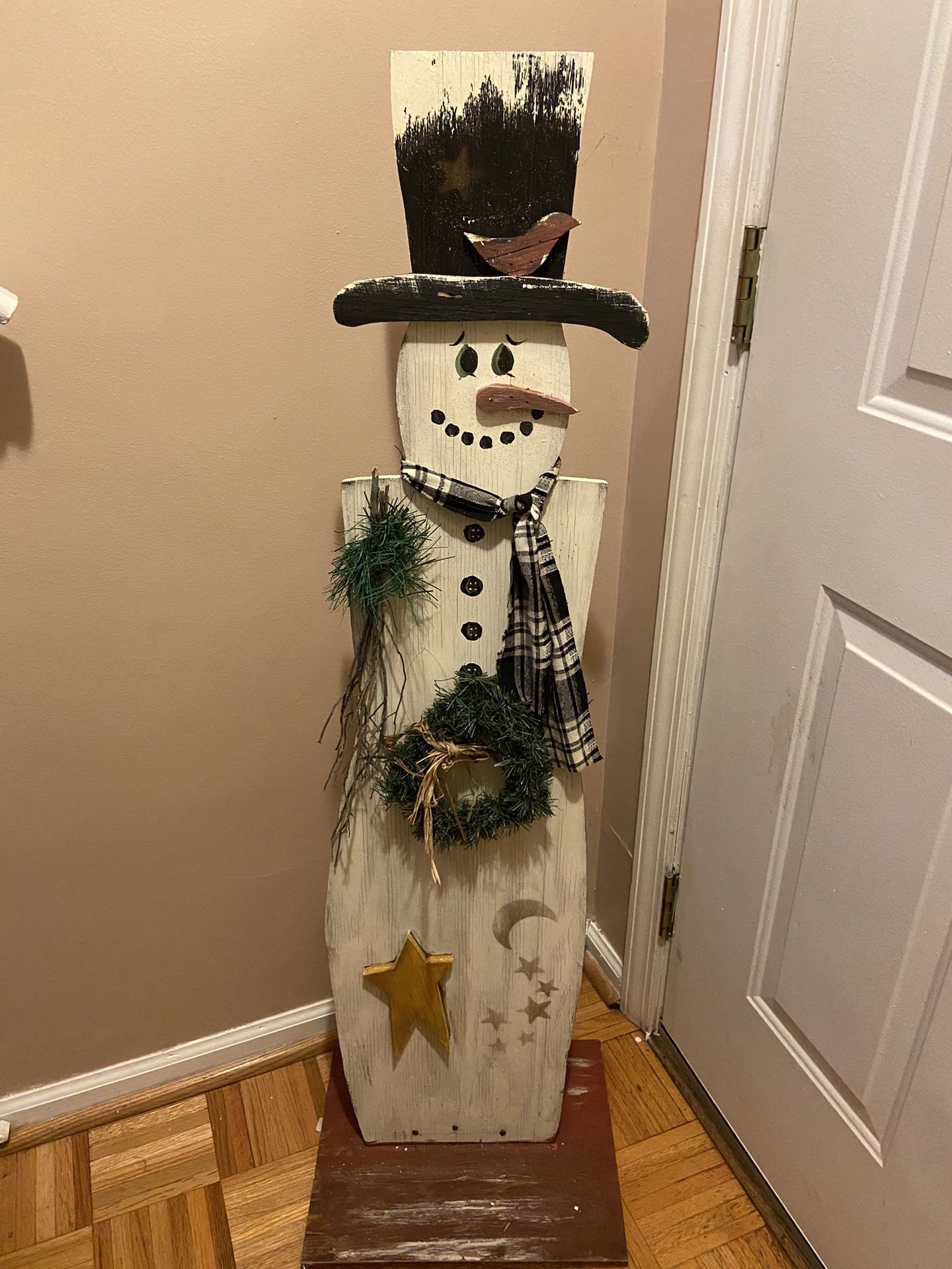 Wooden Snowman