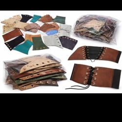 Premium Thick Leather Corset Belt Panels Heavy Belt Weight Designer Craft Lot