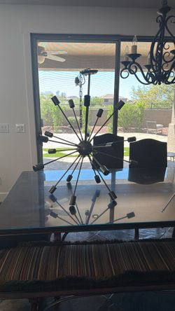 Sputnik Industrial Style Chandelier