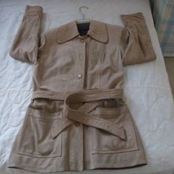 Vintage Ladies/girls Winter Coat / Jacket - Leather, Suede - XS - 14-16 Smart Coat