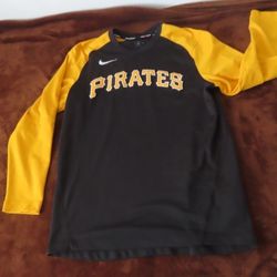 Nike pittsburgh pirates   Baseball player Issued Therma Pullover NKM8 Sz-M