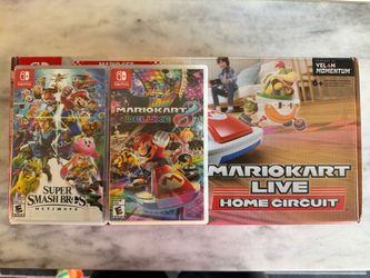 Mario Kart Live Circuit/ Mario Kart 8 Deluxe/Super Smash Bros Ultimate