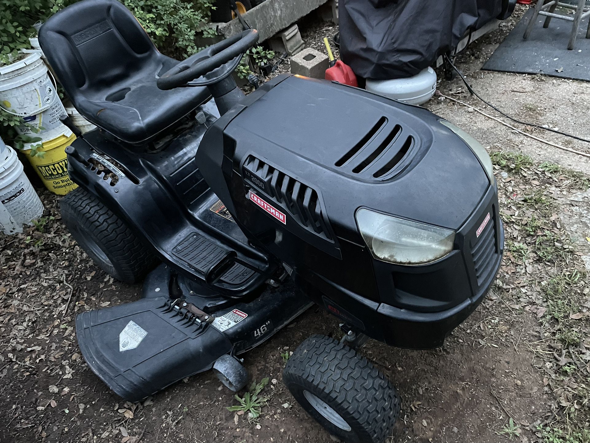 Craftsman LT2000 46”Riding Lawn Mower 21hp