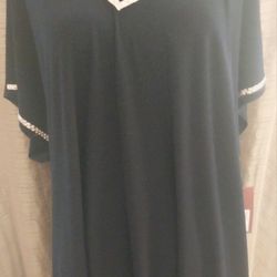 Plus Size Rhinestone Tunic New With Tags 3X