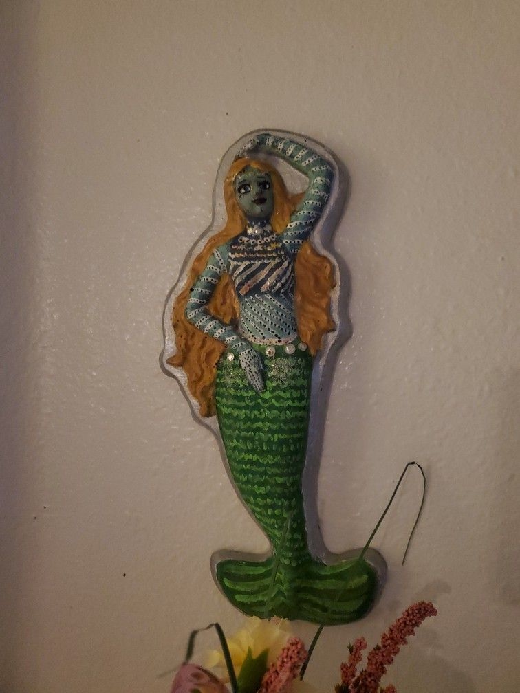 Mermaid Decor Vintage Art