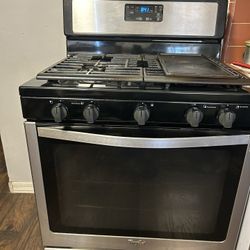 Black Whirlpool Gas Range