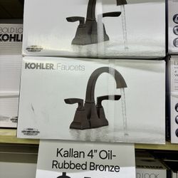 Kohler Kallan 4" Oil-Rubbed Bronze Faucet