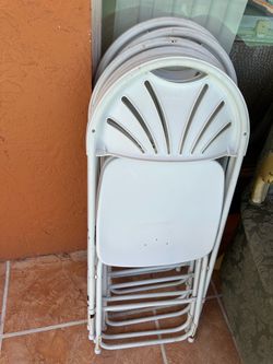 6 folding chairs