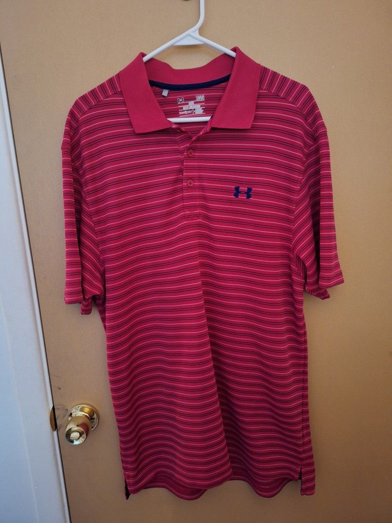 Under Armour Men's Loose Fit Polo Shirt Size Large 