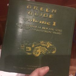 Vintage green guide handbook of new and used construction equipment values