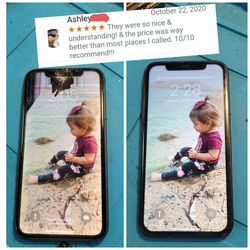 Before and after iphone screen