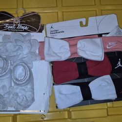 Baby Gitl Headbands And Socks 
