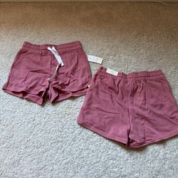 PINK JOGGER SHORTS