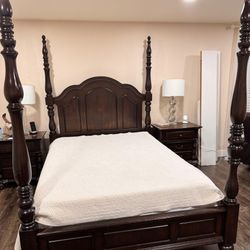 Queen size Bed Frame With Box FREE Pedning