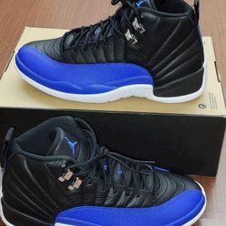 Jordan 12 Retro Hyper Royal Blue Black & White Size 7