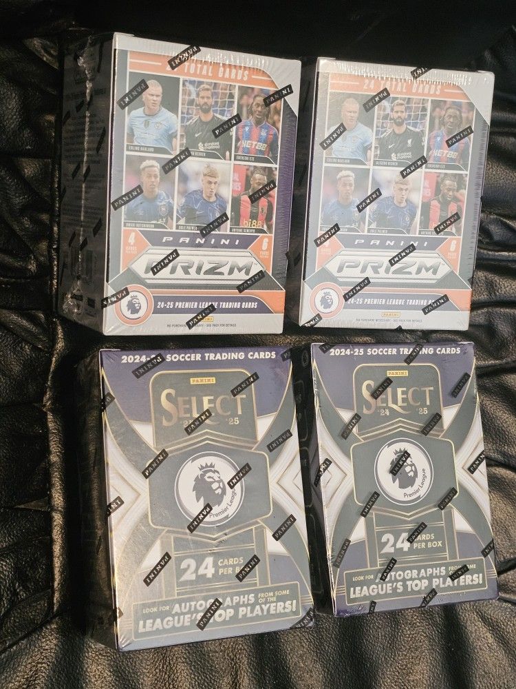 2024-25 Soccer Prizm & Select Blaster Box! 4 Box Lot! New Sealed! $90 For All! Look For Autographs!