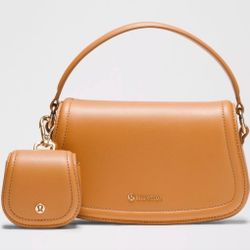 New Lululemon Cactus Leather Mini Bag Chestnut Handbag