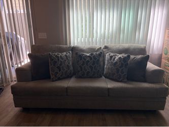 Sofa bed Couch and Oversized Chair w/ Ottoman Set