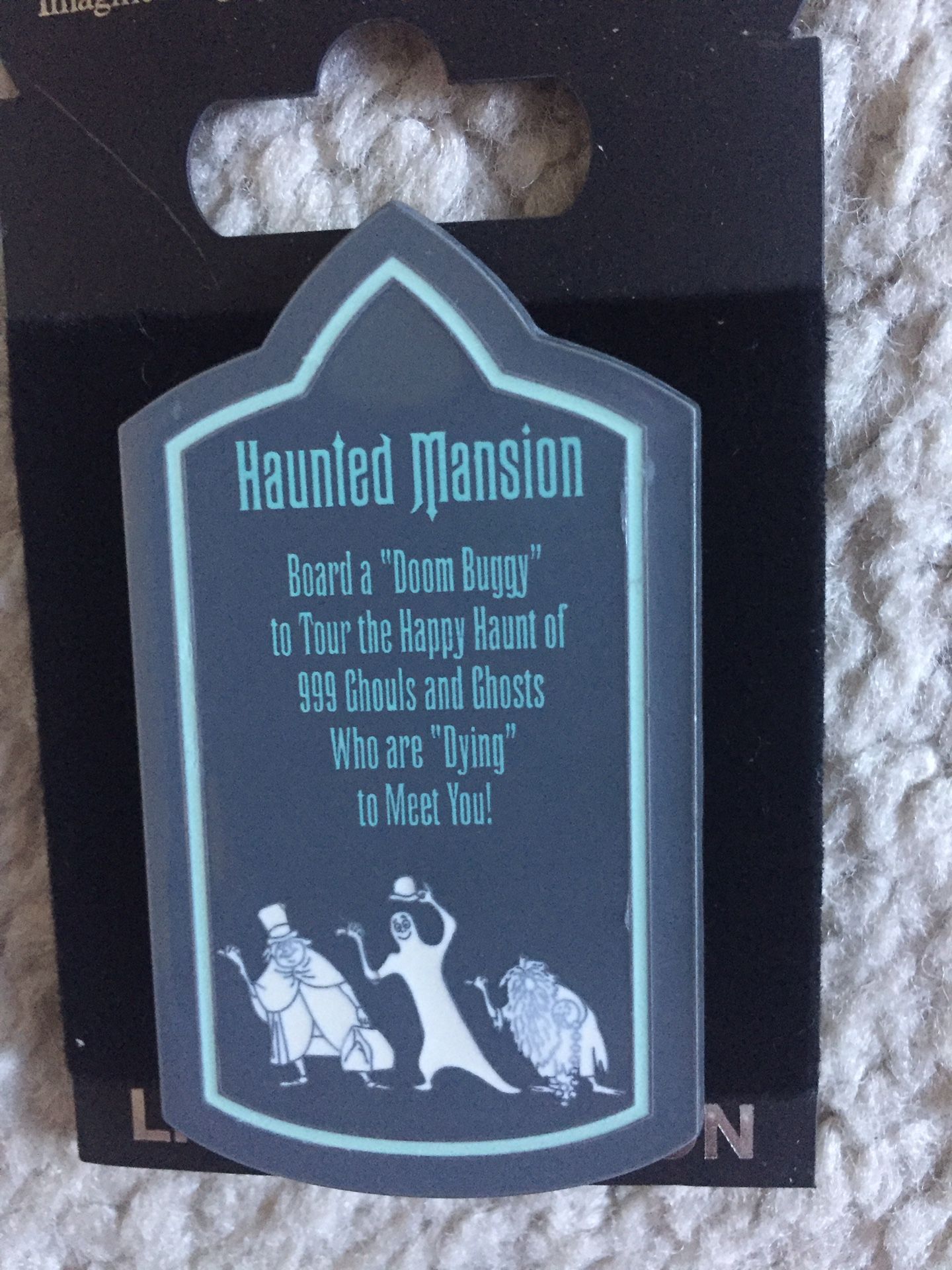 Disney WDI Haunted Mansion Hitchhiking Ghosts Pin