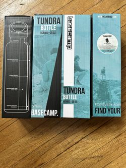 4 New Basecamp Tundra 20 oz Vacuum Insulated Stainless Steel Bottles