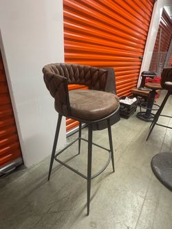 Brown bar stools