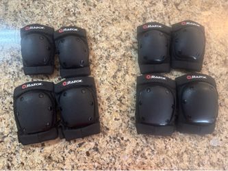 Razor Deluxe Child Multi-Sport Elbow & Knee Pad Safety Pro Set, Black