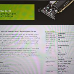 Dell Nvidia Quadro T400 2GB Full Height Graphics Card