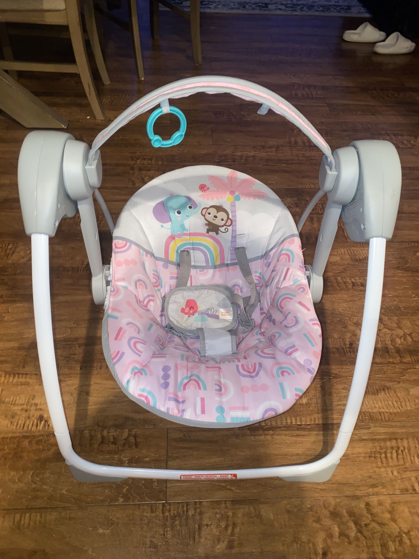 Pink Motorized Baby Swing