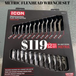 Icon Flex Head Ratcheting Wrenches $119