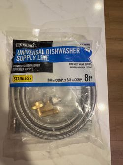 8 ft universal dishwasher supply line