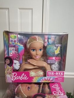 Barbie Tie-dye Deluxe Styling Head New 